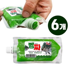 X경단 벵짜 짜서쓰는 벵에돔경단 튜브형 파래 해조류 첨가 벵에미끼 벵에경단 벵에돔미끼 낚시경단, 6개, 150g