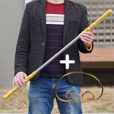 여의봉 오공 머리띠 세트 긴고아 긴고주 서유기 코스프레, 금색빨간색 여의봉 + 머리띠, 1개