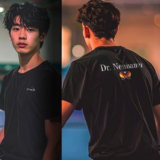 닥터노이바우어 - 드라이 라운드 티셔츠 DTRUS-25022 남녀공용 탁구 반팔티