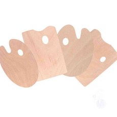 헌군 우드 파레트 미술용품, 원형 - 소