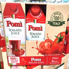토마토주스 750ml 6병 대용량 간편음료 건강주스, 6개