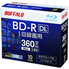 [Amazon.co.jp BD-R DL 50GB [ ] 한정] 버팔로 블루레이 디스크 1회 녹화용 10장