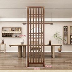 파티션 우드 격자 인테리어 동양풍 공간 분리 가림막, 조립형, 190x50