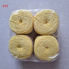 코튼필드(낱볼 판매)/소품 뜨개실/가방뜨개실/면사, 337.연노랑