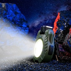 Hyades 초경량 충전식 COB LED 미니 헤드랜턴 후레쉬 등산 낚시 캡랜턴 HD450, 옐로우, 1개