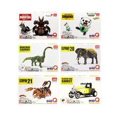 이노큐무빙3D킷 블럭 조립블럭 3D 블럭 미니블록 만들기 조립완구 조립장난감 테엽조립 장난감 무빙, 이 상품은 랜덤발송됩니다., 1개