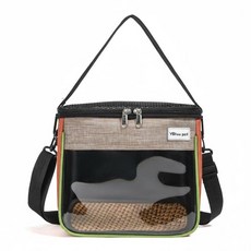 YSSHOP 햄스터 운반 가방 경량 소형 애완동물 여행용 백팩 휴대용 통기성 애완동물 캐리어 (야외 활동 및 동물병원, 오렌지 S