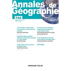(영문도서)Annales de géographie - N° 744 2/2022 Varia: Varia Paperback, Armand Colin, English, 9782200934125