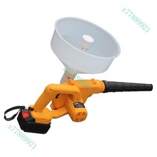 石灰噴粉機 養蠶羊雞舍干粉噴霧器 消毒機 電動噴粉器 養殖豬場噴灑機, 黃色升級/1個鋰電池/漏斗款, 黃色升級/1個鋰電池/漏斗款