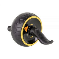 아리프 AB슬라이드 옐로우 복근운동기구 원위치 복근운동 롤아웃, 광폭형 AB휠 블랙