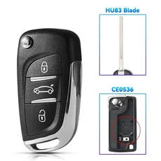 KEYYOU 1PCS Citroen C2 C4 C5 Berlingo Xsara Picasso For Peugeot 306 407 807 파트너 VA2/HU83 CE0523, 05 3 BT HU83 CE0536