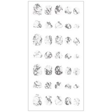 네일쎈 네일아트 워터데칼 스티커, 1개, VWD-16