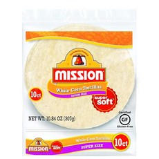 미국발송 또띠아 Mission Foods Supersize White Corn Tortillas 10 ct