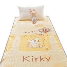 透氣立體乳膠床墊 記憶棉抗壓層 雙面四季可用, 黃色柴犬, 10cm