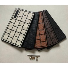 차량용 미끄럼 방지 발 패드 운전석 악셀 페달 고무 시트 깔개 마모 방지 논슬립, 02. B타입 미디엄 플레이트 베이지 풋 페달