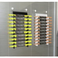 드럼스틱 벽걸이 꽂이 거치대 수납 보관대 북채 선반 랙 투명 흰색 투명, 5. 검은색