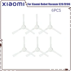 (Xiaomi 로봇 진공 S20 / D106) 부품 메인 롤러 사이드 브러시 필터 천 액세서리에 적합, 02 6PCS