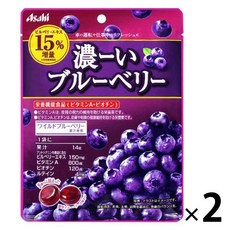 일본과자 일본사탕 ASAHI 아사히 진한 블루베리 캔디 84g x 2봉, 2개