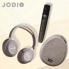 JODIO 藍芽行動KTV耳機豪華組 無線麥克風 K歌耳罩 行動KTV 卡拉OK 戶外露營, 奶茶色