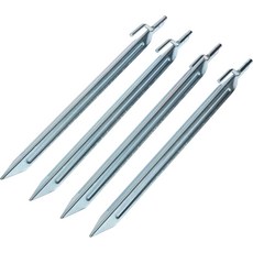 안전한 캠핑을 위한 코글란의 튼튼한 강철 텐트 스테이크 아연 도금 내구성 있는 야외 앵커 단단한 땅이나 부드러운 땅의 방수포 쉼터에 이상적 12인치 4팩, One Size