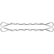 2pcs 데이지 체인 나일론 강력한 등반 스트랩 조절 가능한 하네스 등반 로프 야외 스포츠 캠핑을위한 강력한 데이지 체인, 회색