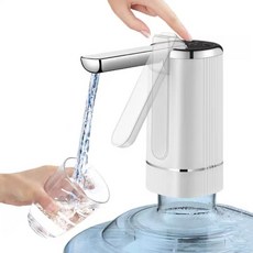 AIDU 원터치 접이식 스마트 워터펌프 충전식 캠핑워터 디스펜서 스마트 워터 디스펜서, 화이트, 1개, 1L