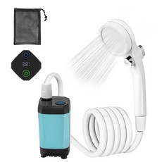 ZenCT USB 4800mAh 휴대용 샤워 야외 샤워 충전식 전동 샤워 캠프 샤워 물 유량