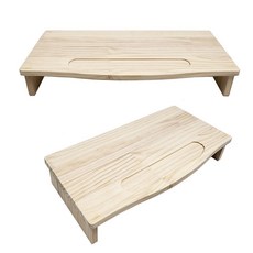 라운드 모니터 540x270mm 받침대 우드핏 원목 61550ea 1(EA), 색상