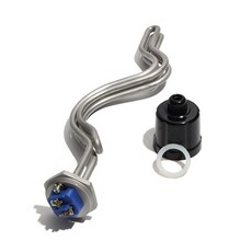 접지 나사가 있는 1인치 BSP/DN25 침수식 온수기 240V 4.5KW/5.5KW/6.5KW 양조 장비용 304SUS 발열체, 01 4500W 355mm 304SUS, 01 1 Inch BSP 240V