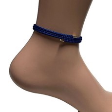 건강발찌 네오디뮴자석 팔찌 자기장팔찌 사이즈 내 마음대로 조절 네이비색, 1개