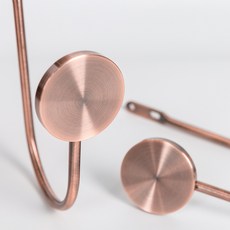 이렴 U자형 커튼 후크 후크 후크 아연 합금 모던 심플 모던북유럽 스타일 액세서리 한 쌍, 홍구