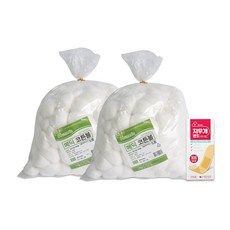 메딕 코튼볼 5호 450g x 2개 + 지우개밴드 10매입 x 1개, 1세트