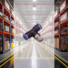 원터치휘팅 8X1/2 SA-PT08-04 5EA 에어피팅 배관연결부속 배관커넥터 호스피팅 산업용연결구 배관부품