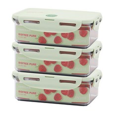 락앤락 위생 걱정 없는 비스프리 스테커블 직사각 밀폐용기 750ml, 3개, 단품