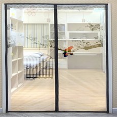 루리노트 출입문모기장 현관 자석 모기장 새장 100x220cm