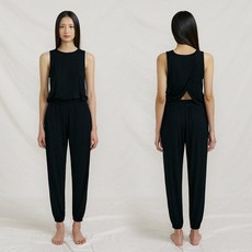 요가점프수트 필라테스복 바디수트 올인원레깅스 점프수트, L, 레이크그린
