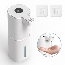 LOMESO 자동 비누 디스펜서 젤/거품 타입 손세정기 핸드위시 세제 물비누 리필용기 충전식 화장실 주방 싱크대 욕실, 젤타입