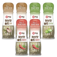 백설 허브맛 솔트 버라이어티팩50g x 6개 오리지널 매콤 갈릭 세트구성, 300g, 1세트