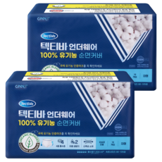 [온누리약국] 텍티바 남녀공용 성인기저귀 팬티형 100% 유기농, 대형, 16개입, 2개