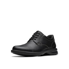 [미국수입정품] Clarks 남성용 Gessler 캡 옥스포드 블랙 가죽 10.5 와이드 298751