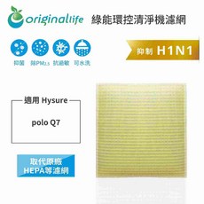 Original Life 沅瑢 適用Hysure polo Q7 長效可水洗 除濕機濾網, 1個