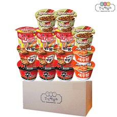 [간식팩토리] 진매3+짜파3+신라면3+오짬3+새우탕2 대컵 14개, 1개