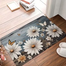 호환 코랄 벨벳 메모리 폼 욕실 매트 미끄럼 방지 흡수성 속건성 세탁기 사용 가능 욕실 매트 카펫 러그, 03 White ( 40X60CM )