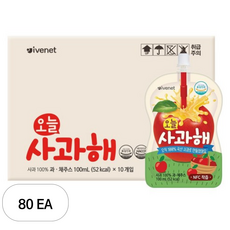 아이배냇 오늘 생귤해 주스, 100ml, 80개