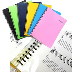 대영바인텍 악보화일 A4 40매, 5개, 하늘