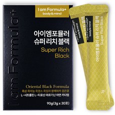 남자 자존심 곧게서다 26가지 초강력 블랙마카 아르기닌 흑마늘 야관문 활력 성분 슈퍼리치 아이엠포뮬러, 1박스, 30회분
