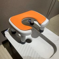 낮은 재래식 간이 화변기 푸세식 쪼그려앉는 변기 의자 화이트좌판 신형 16cm, 화이트좌판 성인용