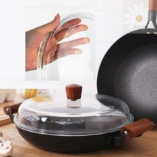 굿데이 내열 유리뚜껑 24cm 돔형구조