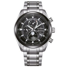 CITIZEN 星辰 光動能月相電波對時腕錶 BY1018-80E, 灰