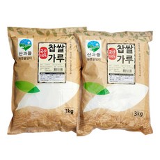 산과들 국내산 100% 건식 찹쌀가루 (선택), 3kg, 2개